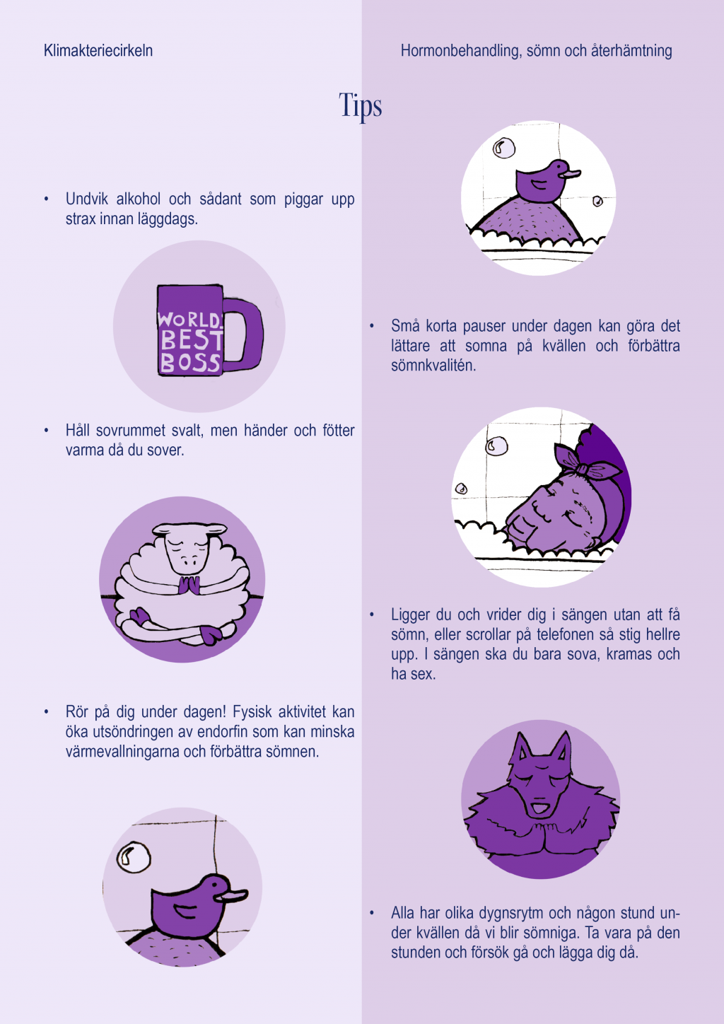 Tips om återhämtning och sömn